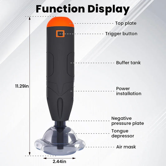 First Aid anti Choking Rescue Device Automatic for Adults Kids Home Choking Device Emergency Sucker CPR Machine with 3 Masks